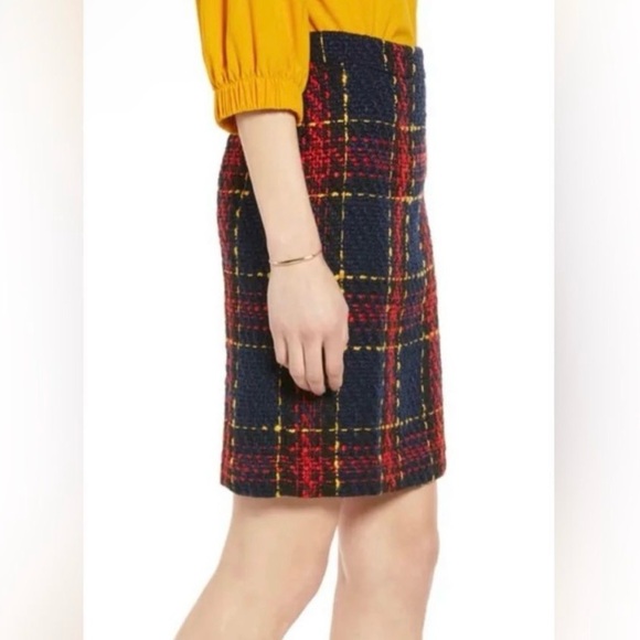 Halogen Edith Tartan Knit Tweed
Plaid Skirt Red Blue Yellow Size 4 Petite - Picture 9 of 10